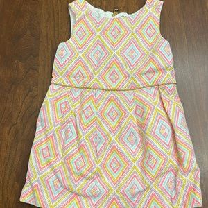 Girl’s multicolored diamond pattern 18m dress